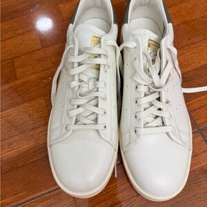 adidas stan smith lux 
off white olive strata